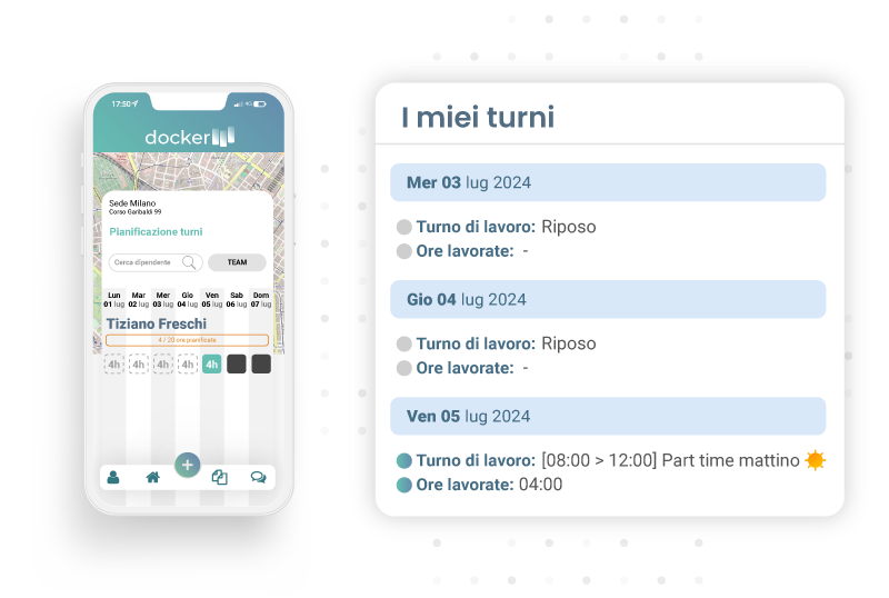 App per turni lavoro facile ed immediata
